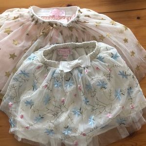 Lot of 2 Popatu 5/6 little girls skirts.